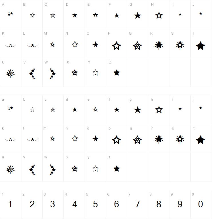 MF Star Dings字体