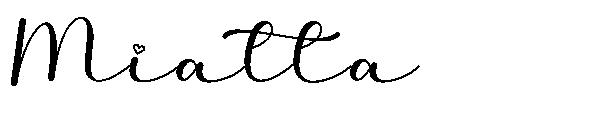Miatta字体