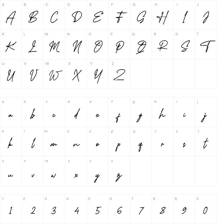 Midlestone Signature字体