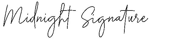 Midnight Signature字体