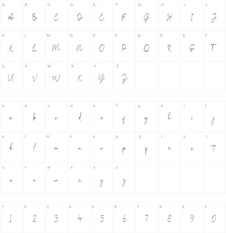 Midnight Signature字体