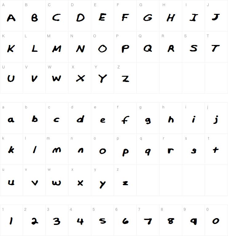 Miffins Handwriting字体