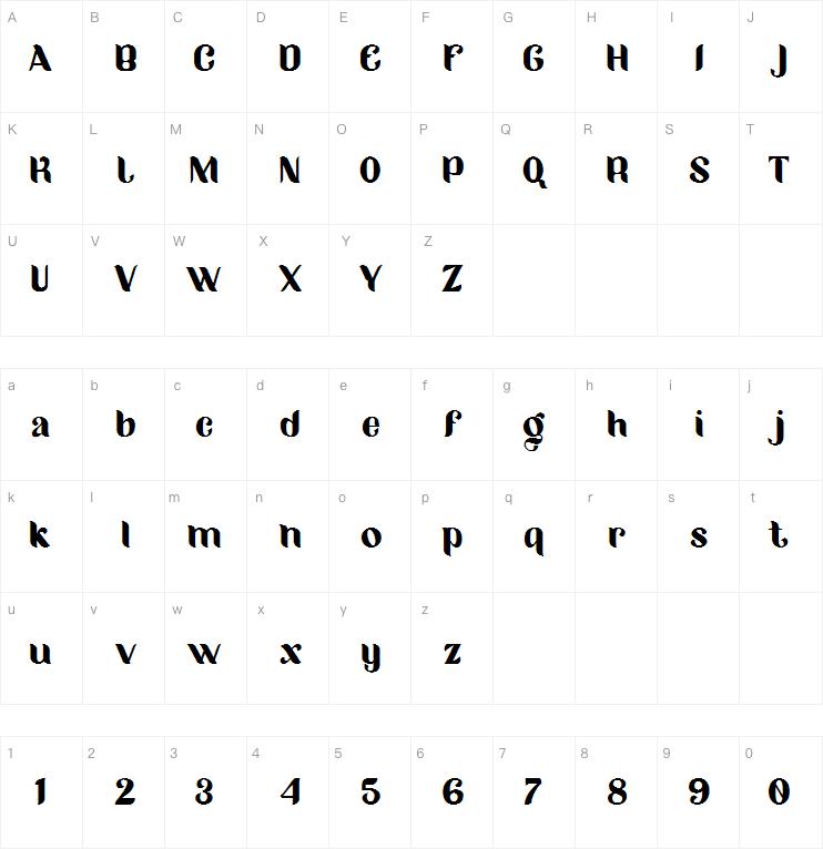 Migano Ligature字体