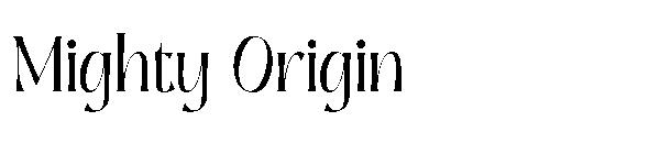 Mighty Origin字体