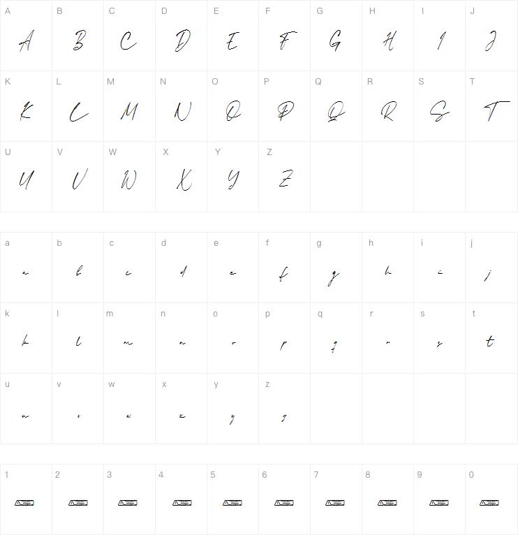 Milla Signature字体