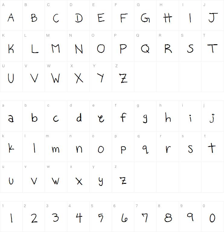 Milo's Grade Six字体