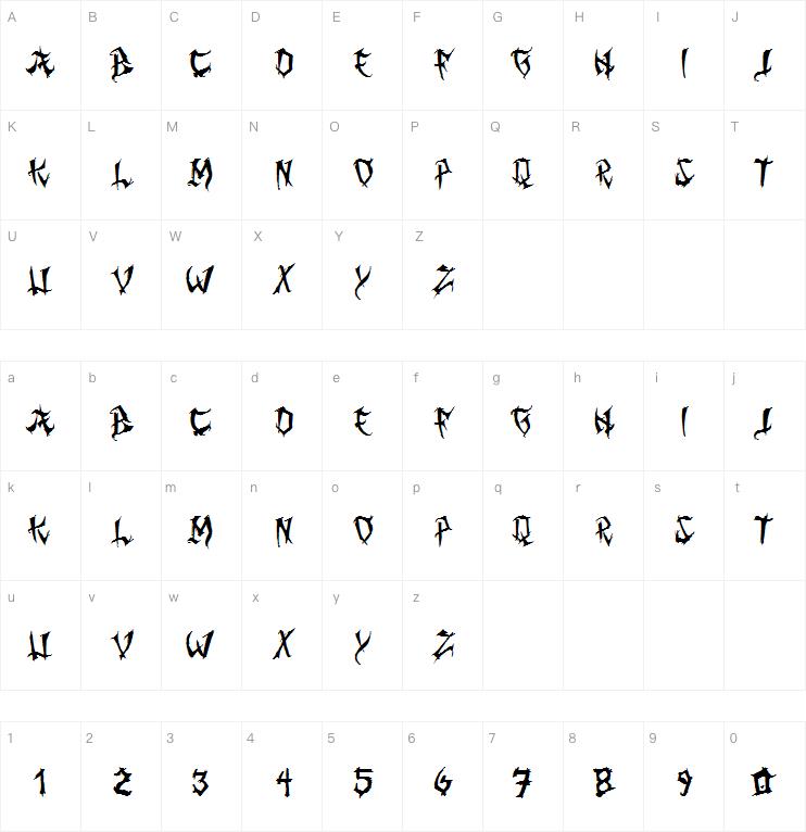 Ming Gothic JJCR字体