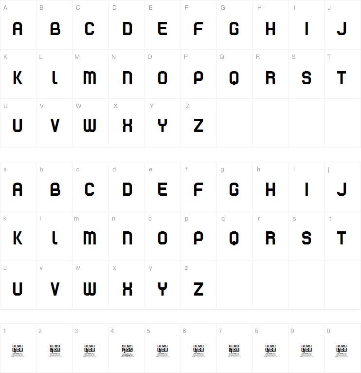Mini clave DEMO字体