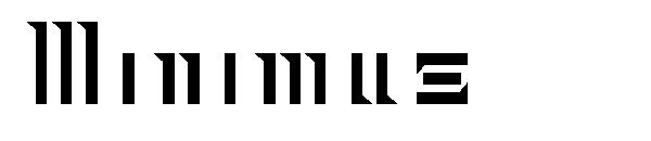 Minimus字体