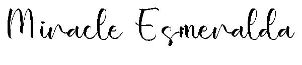 Miracle Esmeralda字体