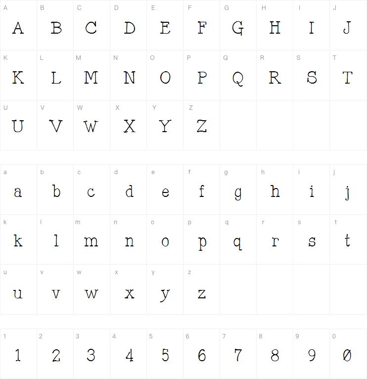 Mitchell Park East字体