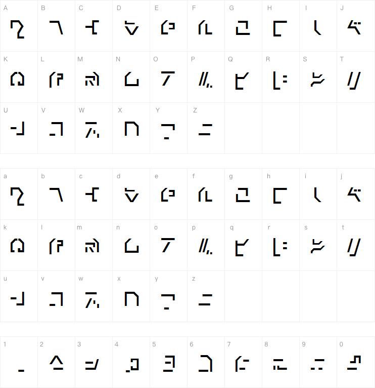 Modern Cybertronic字体