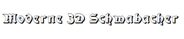 Moderne 3D Schwabacher字体