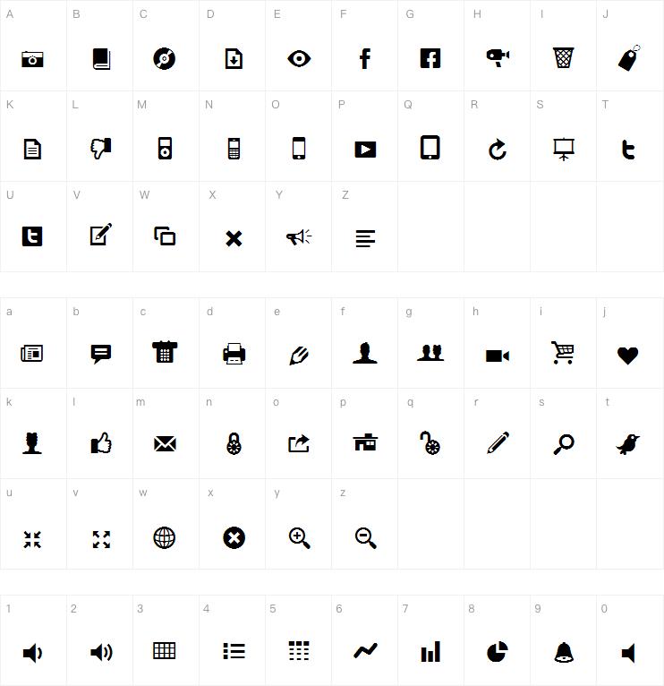 Modern Pictograms字体
