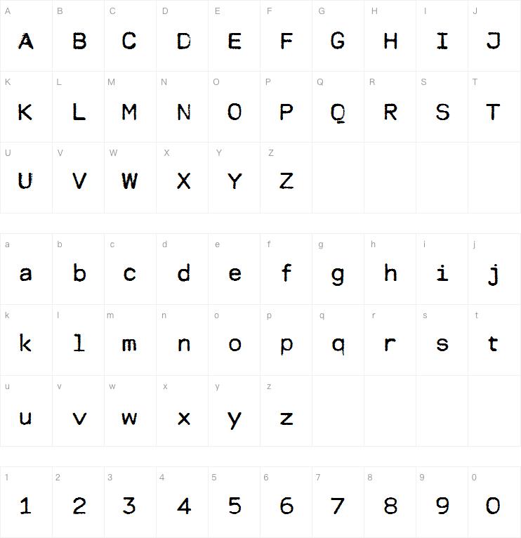 MODERN TYPEWRITER字体