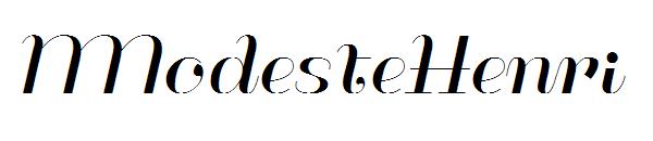 ModesteHenri字体