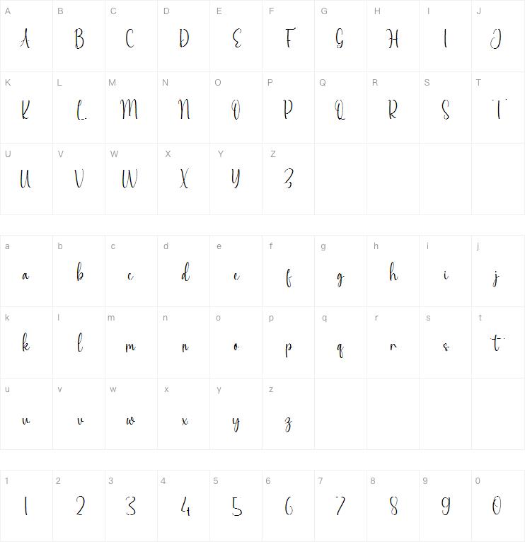 Molyani Signature字体