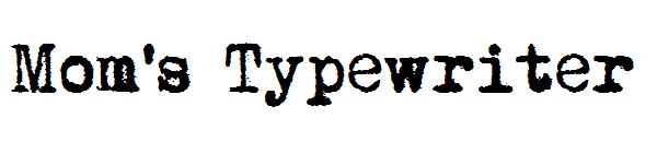 Mom's Typewriter字体