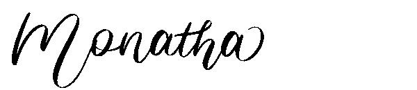 Monatha字体