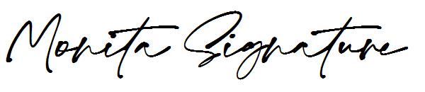 Monita Signature字体