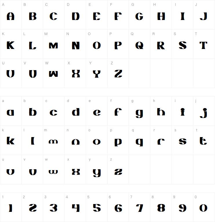 MONOCHROME字体