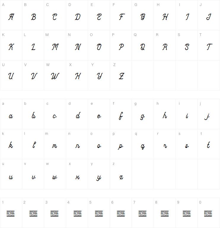 Monoline Fighter字体