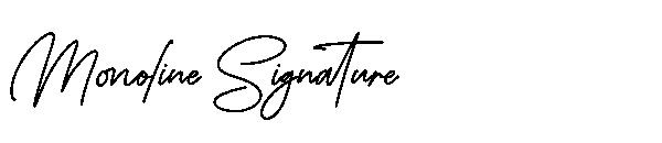 Monoline Signature字体