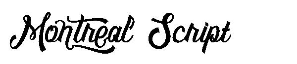 Montreal Script字体