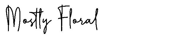 Mostly Floral字体