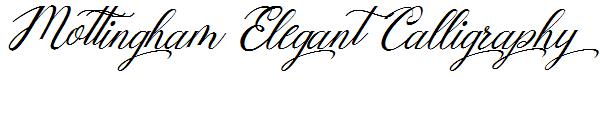 Mottingham Elegant Calligraphy字体