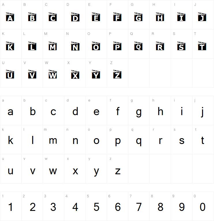 MovieBoard字体