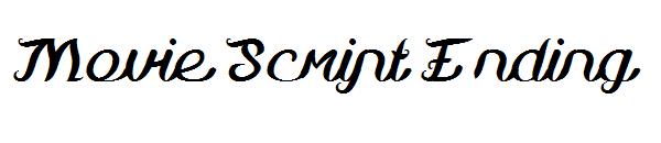 Movie Script Ending字体