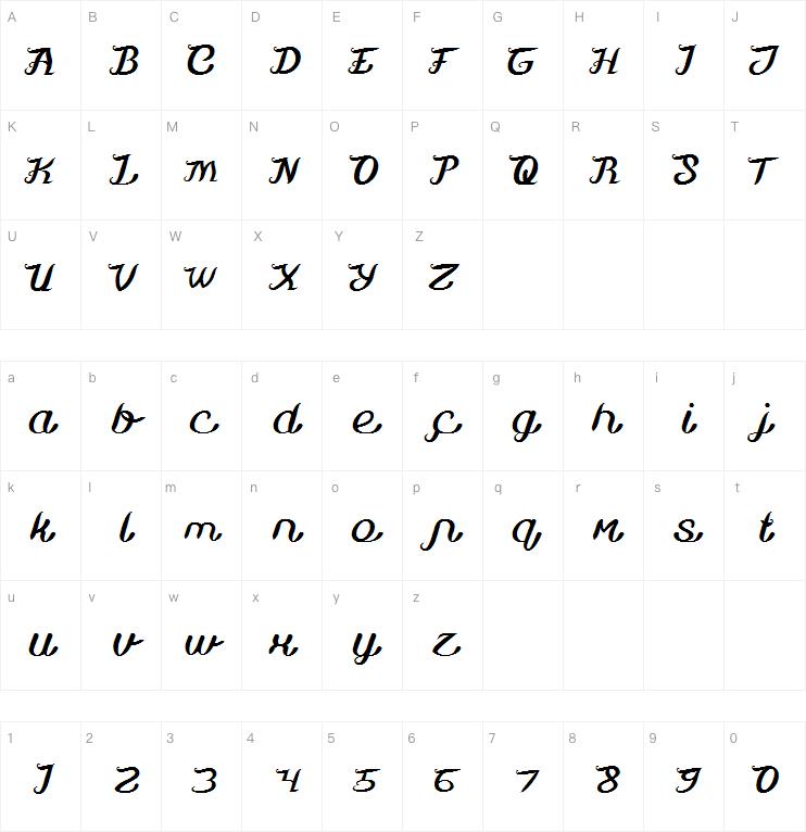 Movie Script Ending字体