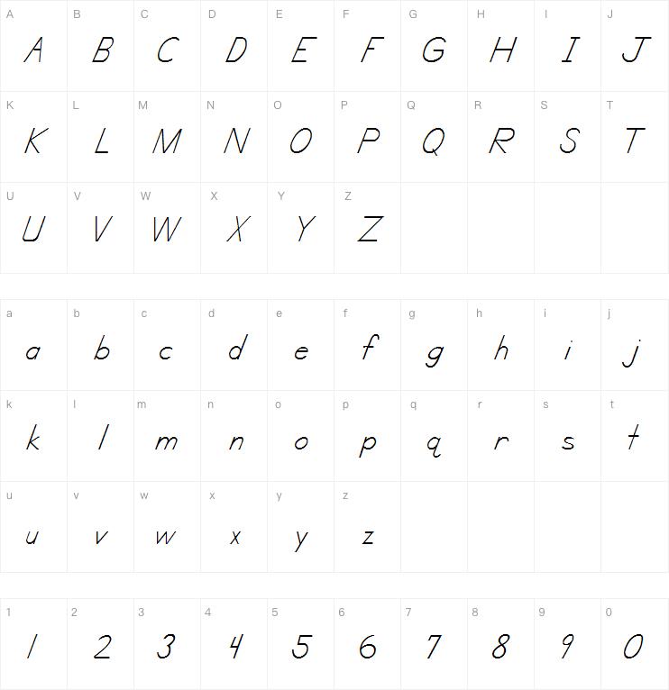 MSDWT Manuscript字体