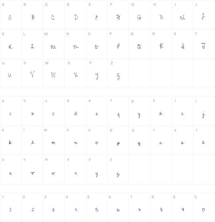 MTF Colleen Cursive字体