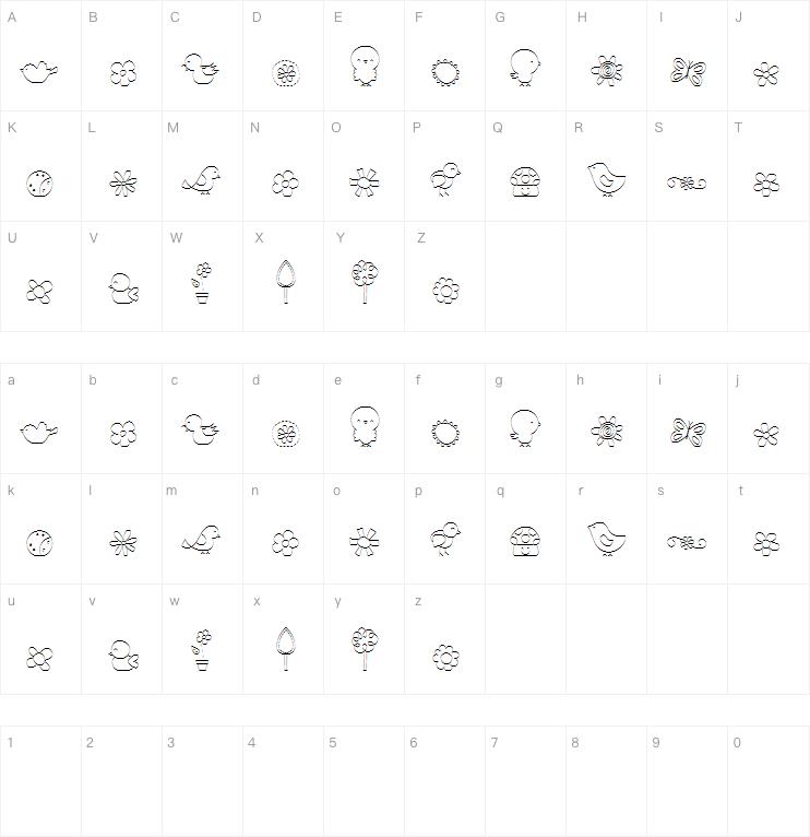 MTF Sweet Nature Dings字体
