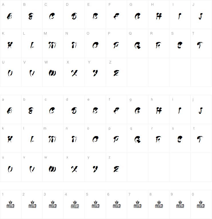 MUSHROOMS bold Exp字体