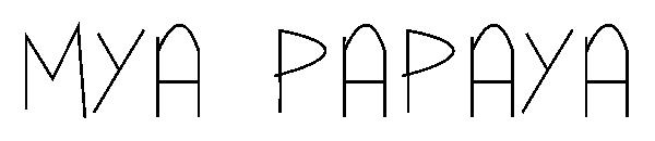 Mya Papaya字体
