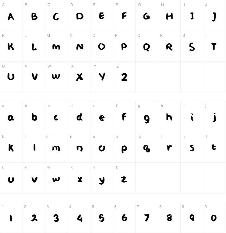 middle school notes字体