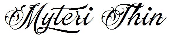Myteri Thin字体