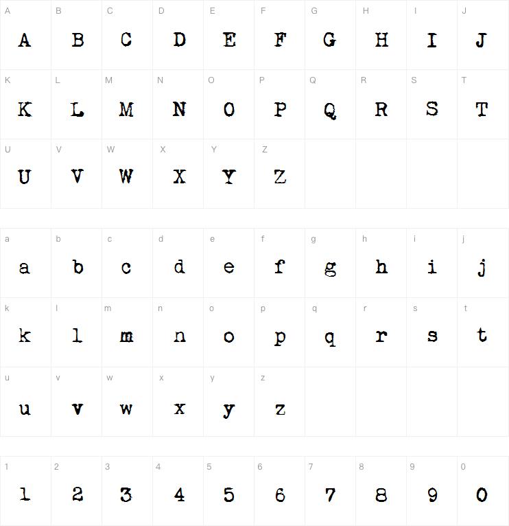 My Underwood字体