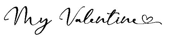 My Valentine字体