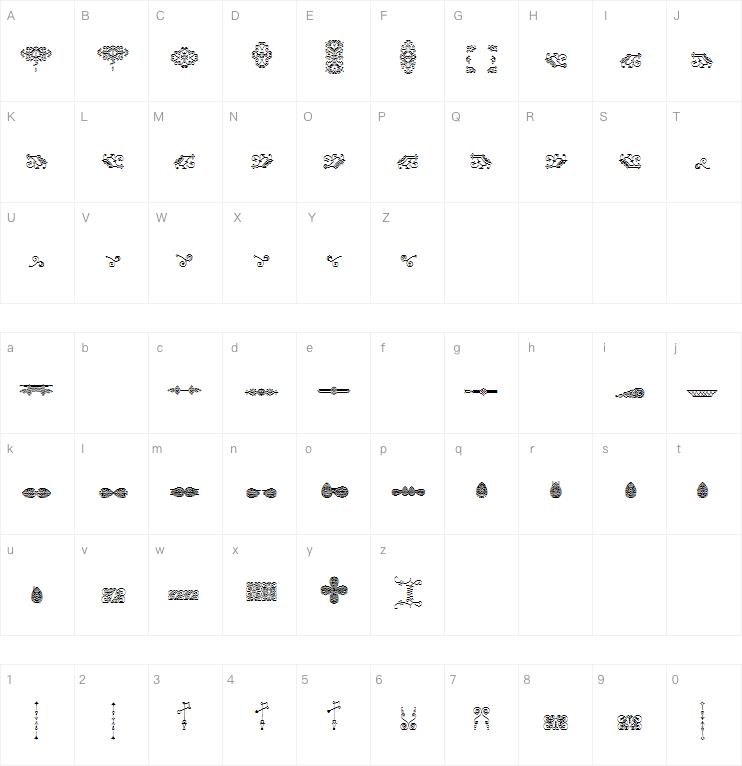 Naive Ornaments字体