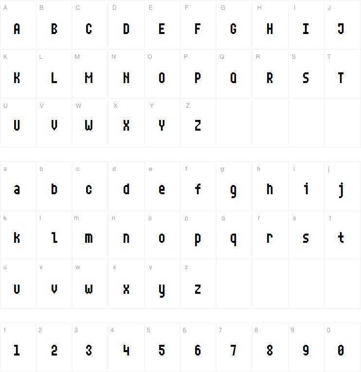 Narrow Rectangle-7字体