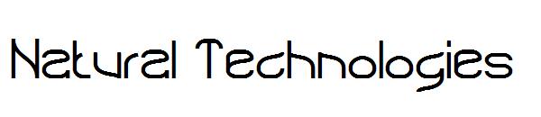 Natural Technologies字体