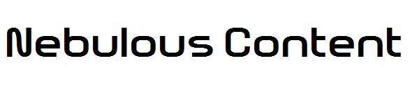 Nebulous Content字体