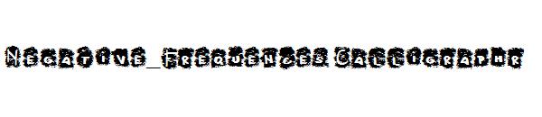 Negative_Frequences Calligraphr字体