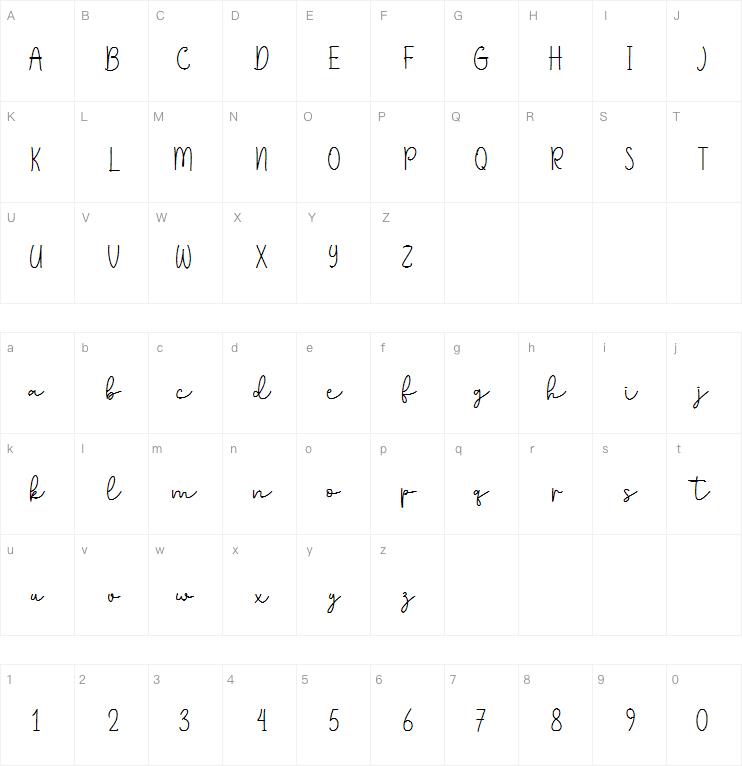 Nellisa字体