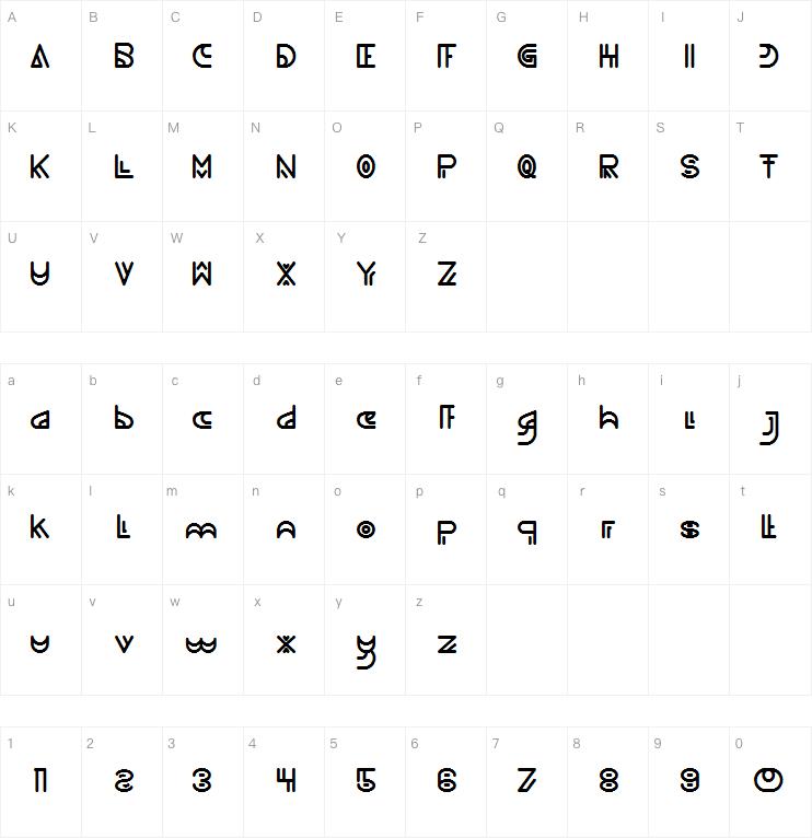 never ending maze字体