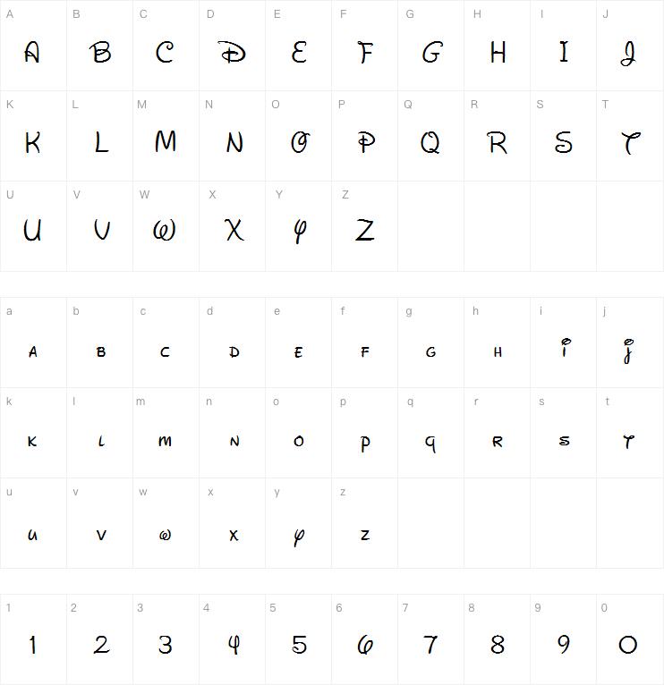 New Waltograph字体